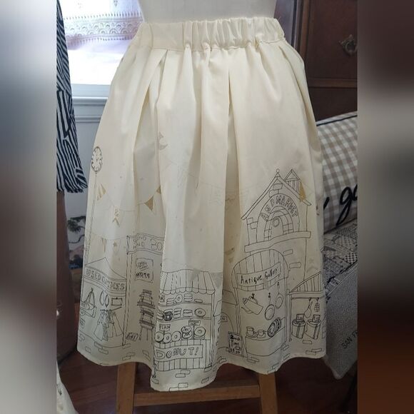 Rivet & Surge Graphic Tulle Skirt + Reversible Skirt +Japanese + Size see below - Picture 5 of 16